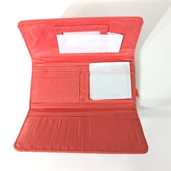 Vera Bradley Trifold Wallet Pixie Confetti 8 1/2" x 4 1/4" - Picture 3 of 3